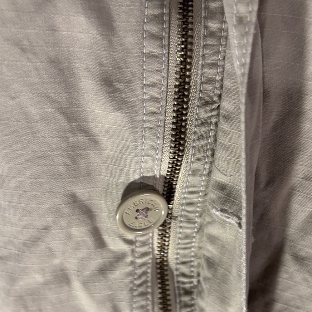 American Eagle Outfitters Beige Hooded Utility Jacket - Picture 5 of 16